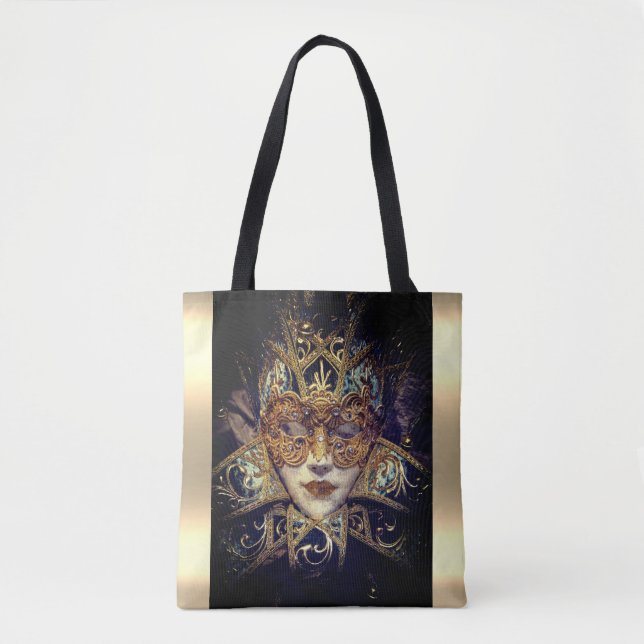 Maskeradmask Viktoriansk elegant gotisk Tygkasse (Framsida)