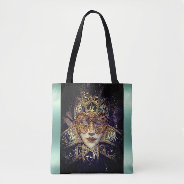 Maskeradmask Viktoriansk elegant gotisk Tygkasse (Framsida)