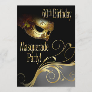 Maskeradpartyinbjudan för Norma Inbjudningar