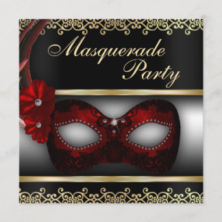 Maskeradpartyinbjudan Inbjudningar
