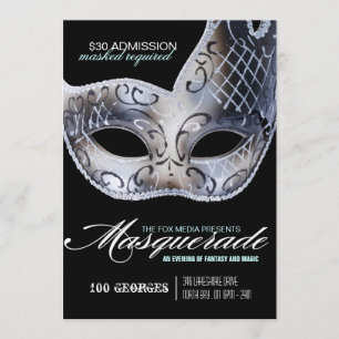 Maskeradpartyinbjudan Inbjudningar