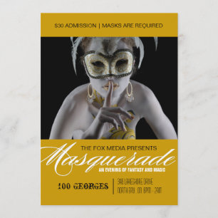 Maskeradpartyinbjudan Inbjudningar