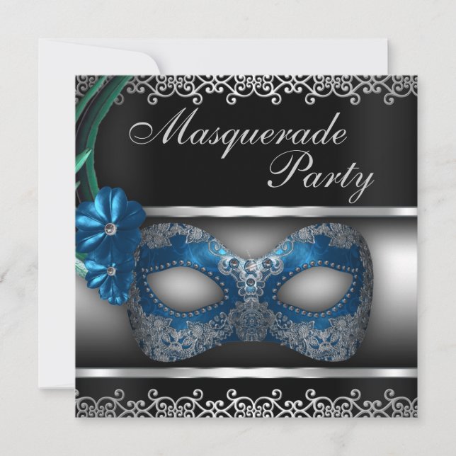 Maskeradpartyinbjudan Inbjudningar (Framsida)