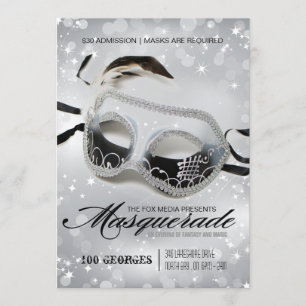 Maskeradpartyinbjudan Inbjudningar