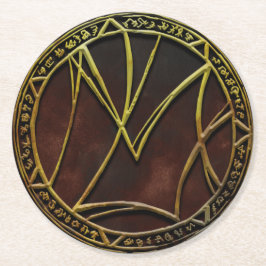 Maskerar av Under logotyp Underlägg Papper Rund