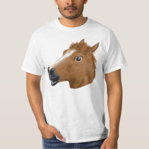 Maskerar Head kusligt för häst Tee Shirt