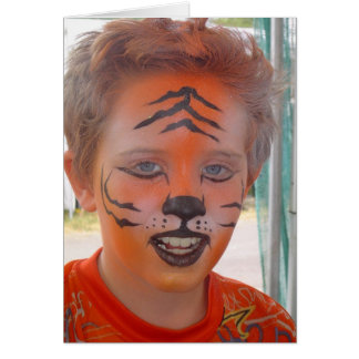 "Maskerar tigern pojken ", Hälsningskort