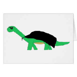 Maskerat kapat Apatosaurus-kort Hälsningskort