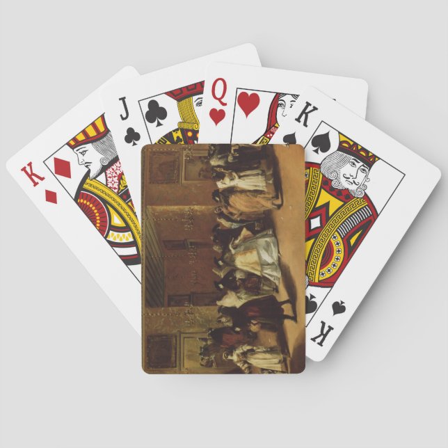 Maskerat möte spel kort (Baksidan)