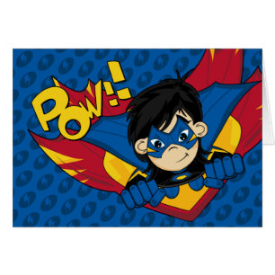 Maskerat Superherokort Hälsningskort