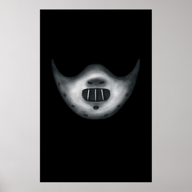 Maskering av maskonda Hannibal Lecters mask Poster (Framsidan)
