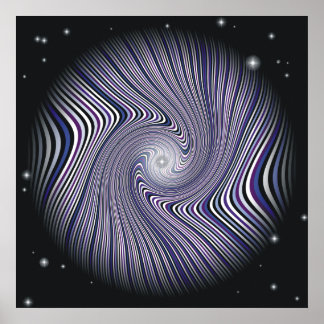 Maskhål Resa Optisk Illusion Affisch