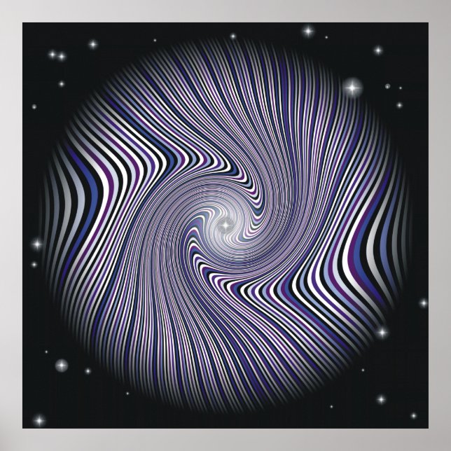 Maskhål Resa Optisk Illusion Affisch (Framsidan)
