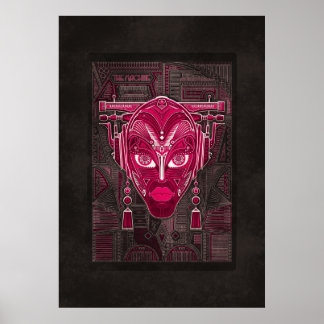 Maskin: Bride Pinbot Pinball Poster