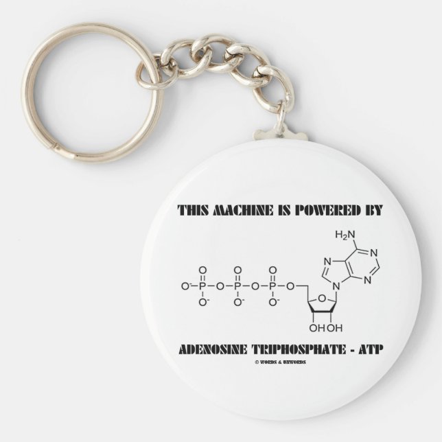 Maskin drivs av adenosintrifosfat nyckelring (Framsidan)