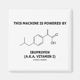 Maskin drivs av Ibuprofen (vitamin I) Magnet