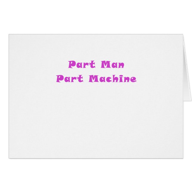 Maskin för delmandel hälsningskort (Framsidan Horizontal)