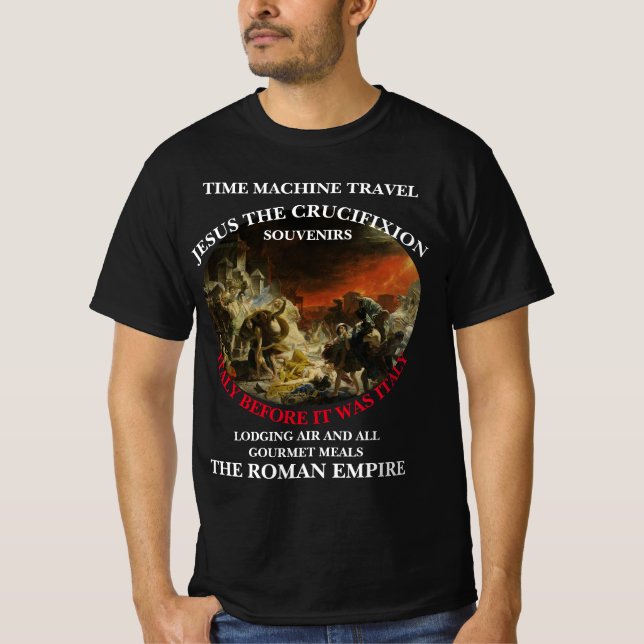 MASKIN FÖR TID RESA JESUS KRUSFIXIONEN T SHIRT (Framsida)