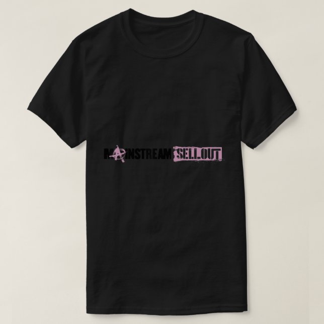 Maskin Gun Kelly Mainstream Sellout Logotyp T Shirt (Design framsida)