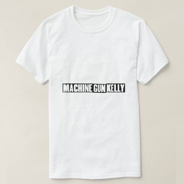 Maskin Gun Kelly MGK Black Logotyp T Shirt (Design framsida)