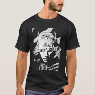 Maskin Gun Kelly Vågigt Porträtt T Shirt