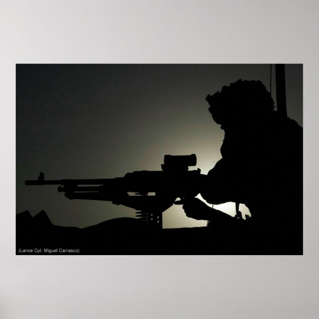 MASKIN GUN POSTER (Framsidan)