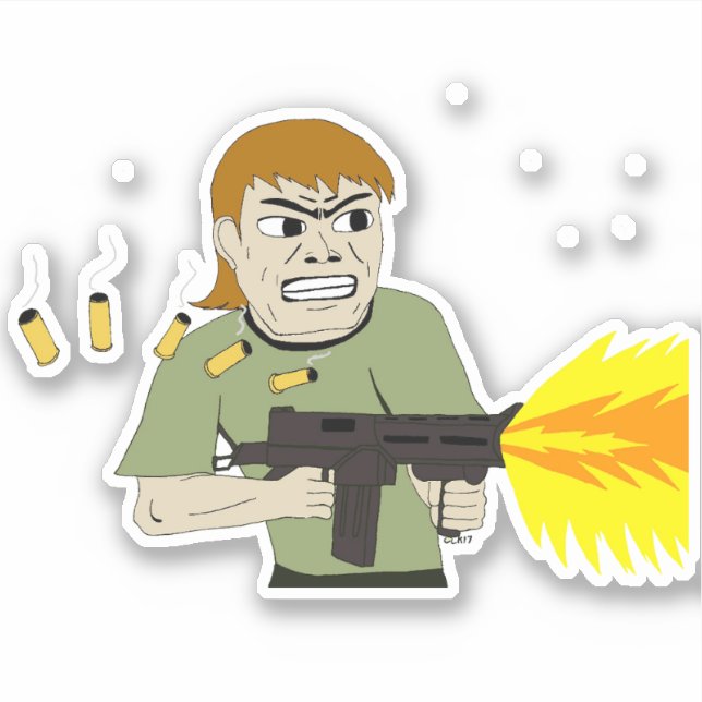 maskin gunner klistermärken (Framsida)