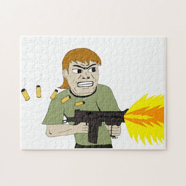 maskin gunner pussel (Horisontell)