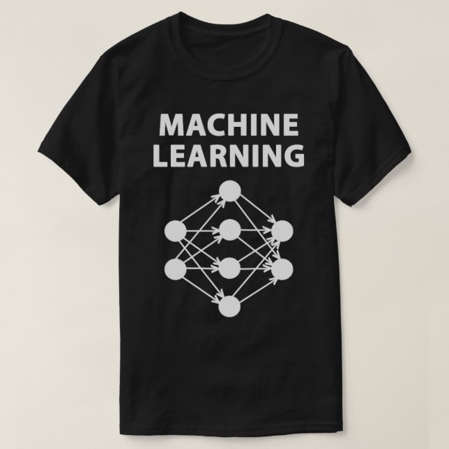 Maskin Learning Neural Network T Shirt (Design framsida)