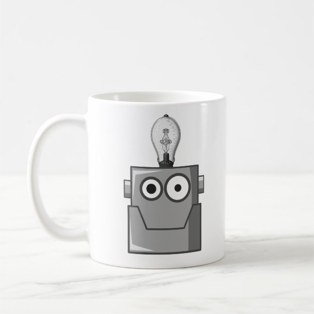 Maskin Learning Technology Humor Kaffemugg (Vänster)