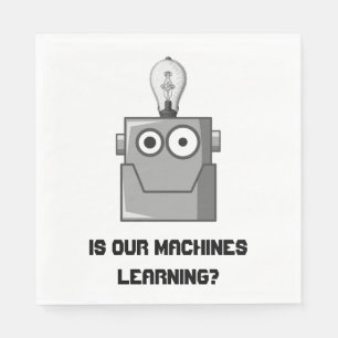Maskin Learning Technology Humor Pappersservett