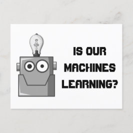 Maskin Learning Technology Humor Vykort