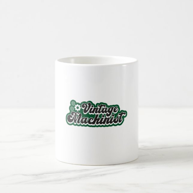 Maskin Mechanic CNC Machinist Retro Funny Gift Kaffemugg (Center)