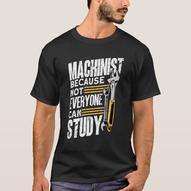 Maskin operator Machinist T Shirt (Framsida)