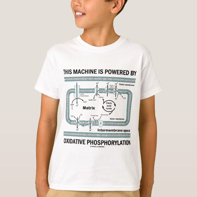 Maskin som drivs av oxidativ fosforylering t-shirt (Framsida)