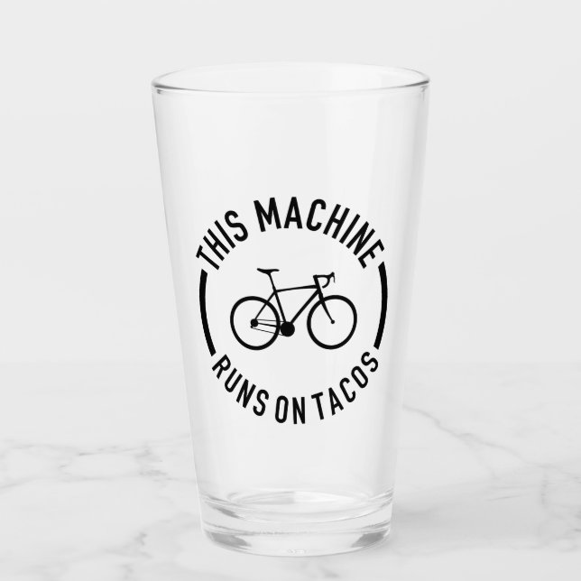 Maskin Springa om Tacos Glaskopp (Framsida)