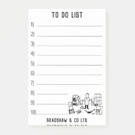 Maskin Verktyg och uthyrning av växter Post-it Block