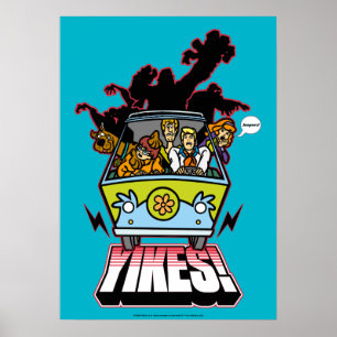 Maskin "Yikes"! Grafik Poster