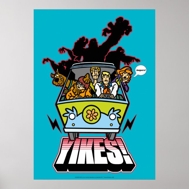 Maskin "Yikes"! Grafik Poster (Framsidan)