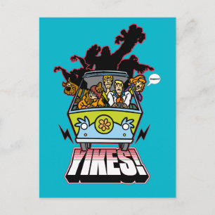 Maskin "Yikes"! Grafik Vykort