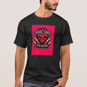 Maskinär fruktan Inget Red Skull-märke T Shirt