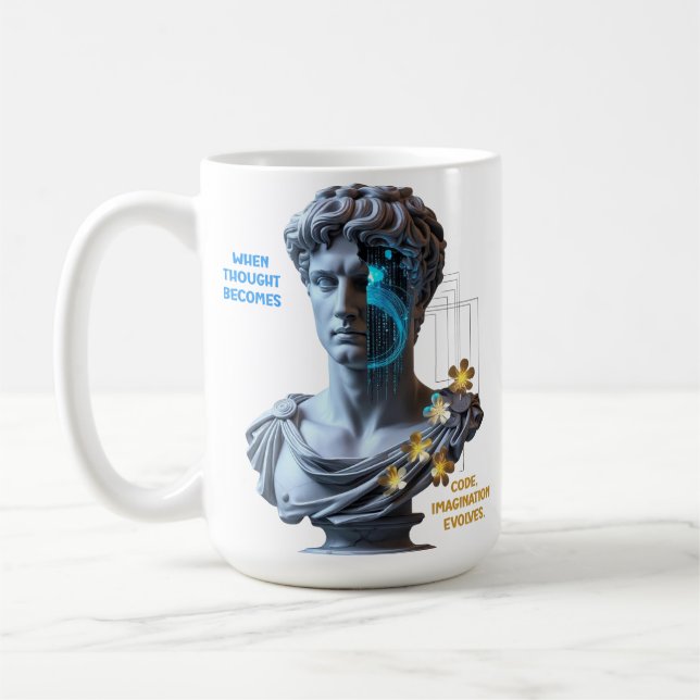 “Maskinen drömmer”  Kaffemugg (Vänster)