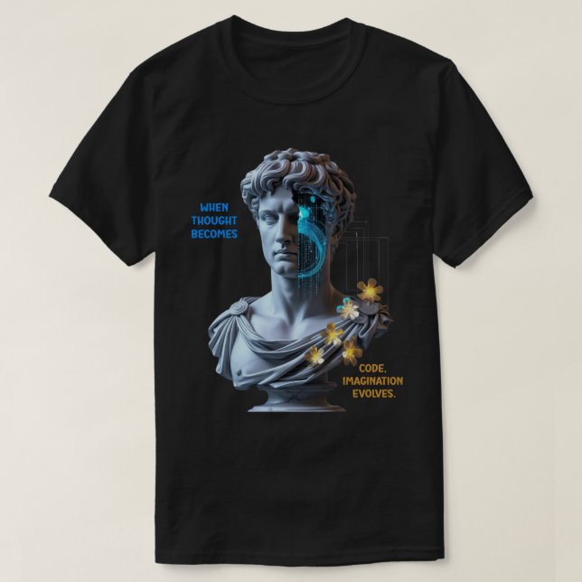 “Maskinen drömmer”  T Shirt (Design framsida)