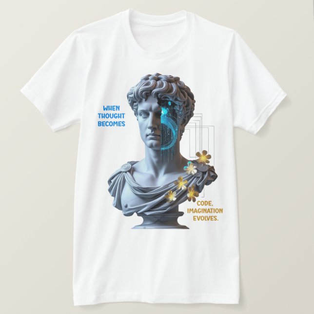 “Maskinen drömmer”  T Shirt (Design framsida)