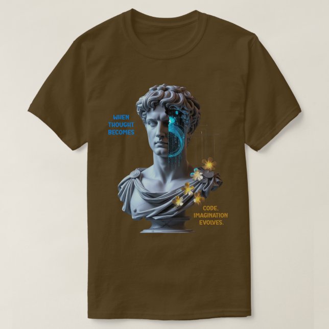 “Maskinen drömmer”  T Shirt (Design framsida)