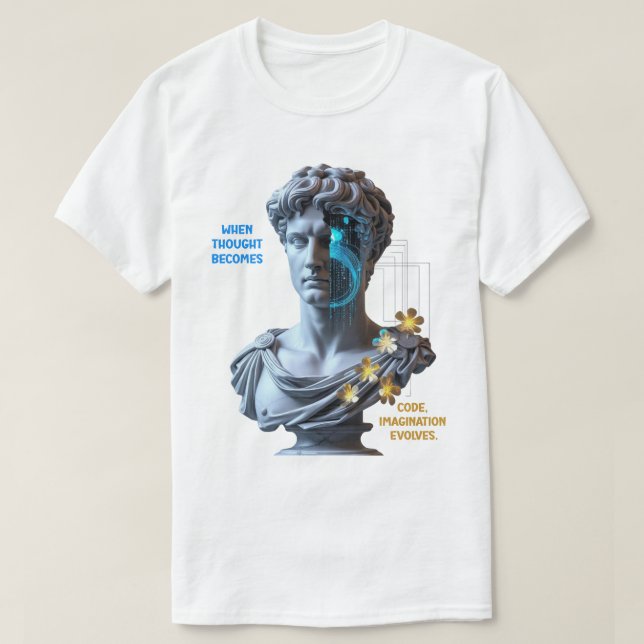 “Maskinen drömmer”  T Shirt (Design framsida)
