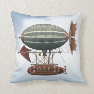 Maskinen för AirshipAleutianSteampunk flyg Kudde