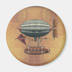 Maskinen för AirshipAleutianSteampunk flyg Magnet