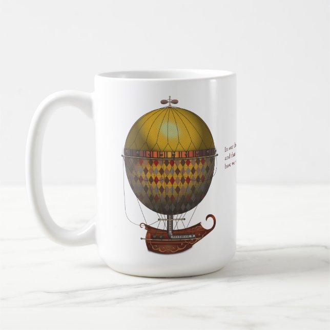 Maskinen för AirshipNautisme Steampunk flyg Kaffemugg (Vänster)