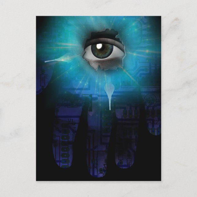 Maskiner gud vykort (Framsida)